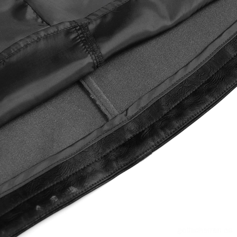 Alternative Fashion Gothic-Trenchcoat Ärmel und Manschetten-Detail mit Hardware-Akzent