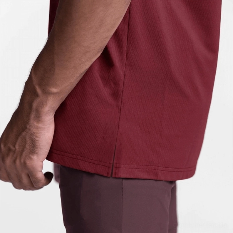 Armee Grün Gothic Mesh Tanktop Seitenansicht, Mesh-Stoffdetail und ärmellos Schnittführung