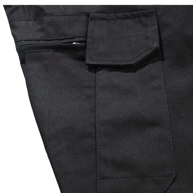 Cargo Hose Knöchelmanschetten Design mit elastischer Säumung und verjüngter Silhouette für moderne Passform