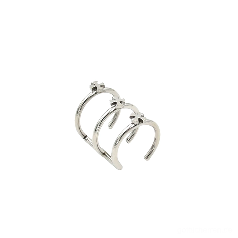 Gold-Ton-Gothic-Edelstahl-Hoop-Piercing mit Luxe-Finish, ideal für Steampunk-dunkle Ästhetik-Styling