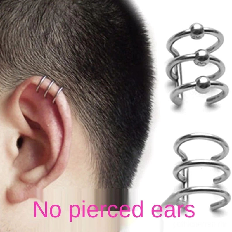 Gothic-Alternative-Körperschmuck-Hoop aus Edelstahl, ideal für Septum- und Nasenplatzierungs-Optionen