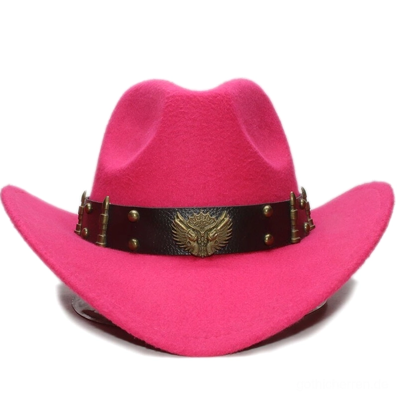 Gothic Fedora Hut perfekt für Alternative Mode, Rock-Konzerte und Dark-Aesthetic Styling Gelegenheiten