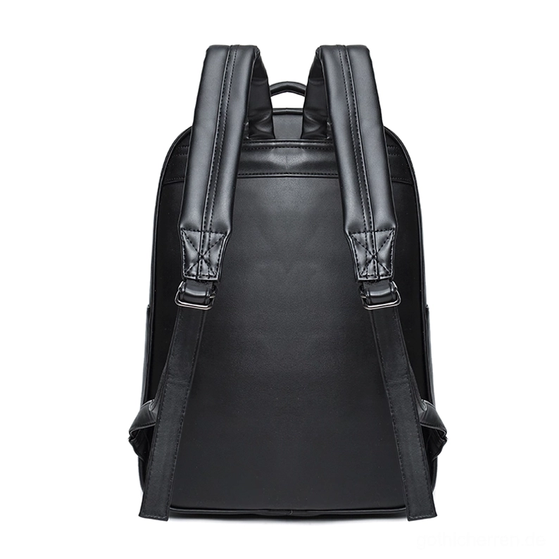 Rückansicht des Gothic Fledermaus Rucksacks mit gepolstertem Rückenpanel und ergonomischem Air-Cushion-Tragesystem