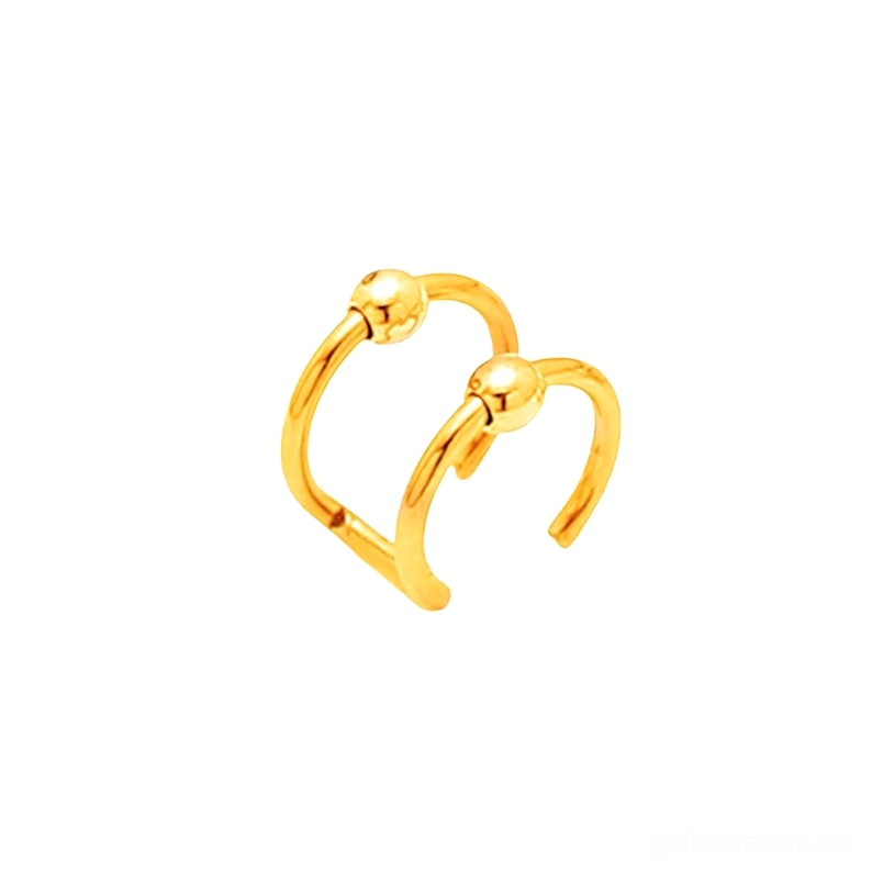 Gothic-Industrial-Edelstahl-Hoop-Piercing-Schmuck mit minimalistischem Design und Präzisions-Handwerkskunst