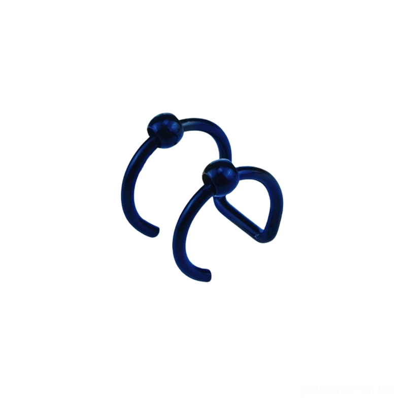 Gothic-Körperschmuck-Hoop-Kollektion aus Edelstahl mit verschiedenen verbundenen und einfachen Hoop-Konfigurationen