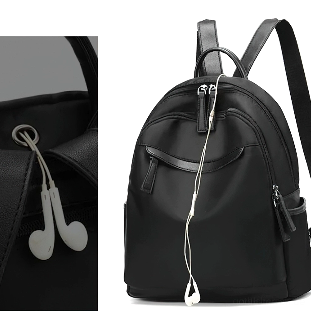 Gothic Oxford Rucksack einfarbig Detailansicht haltbares Gewebe Material Studio Aufnahme Qualität