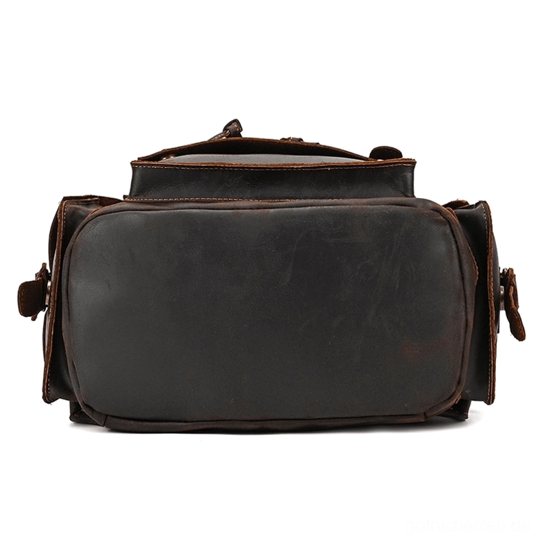 Echtes Leder Gothic Rucksack mit strukturierter Unterstützung und Vintage Viktorianisch-inspiriertes Design - Klassik