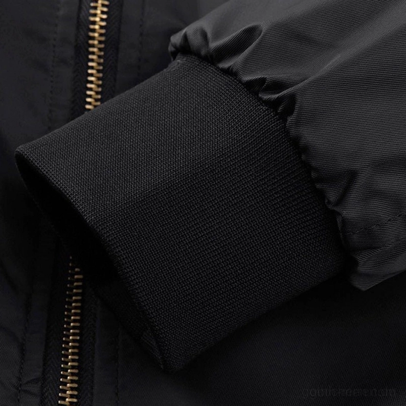 MA-1 Bomberjacke Gesamte Passung und Proportionen – Dark Aesthetic Military Außenbekleidung für Gothic Herren mit strukturiertem Schnitt