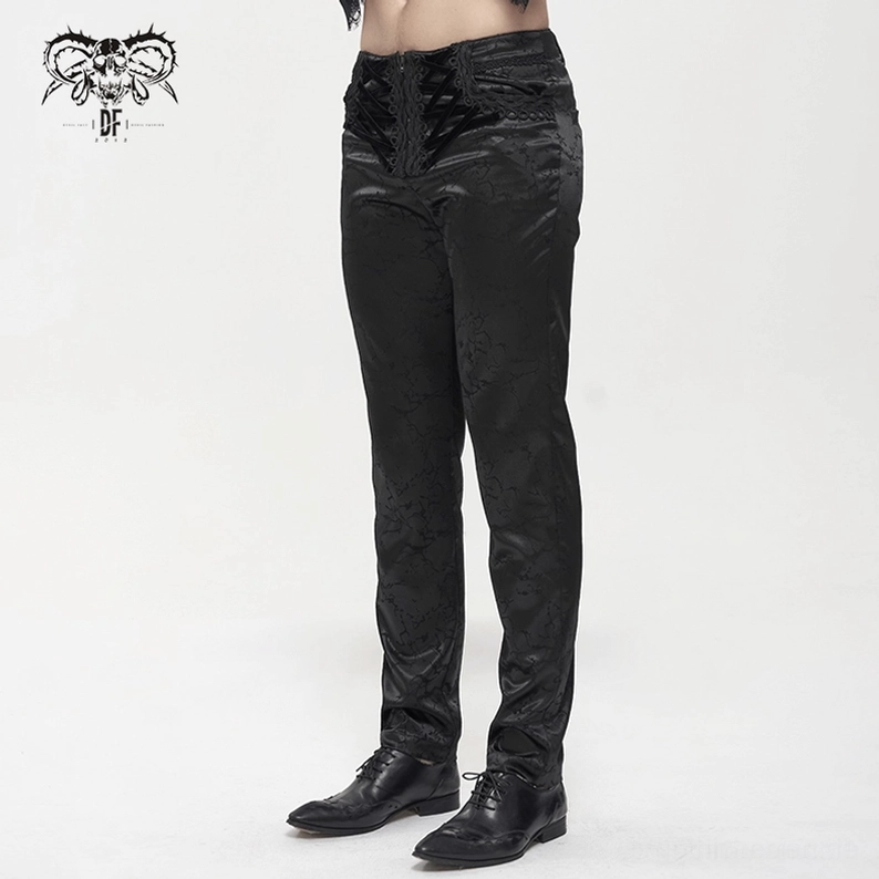 Schwarze Gothic-Cargohose Alternative Fashion-Ansicht – vielseitige Styling-Optionen für Underground-Mode und Subkultur-Ästhetik