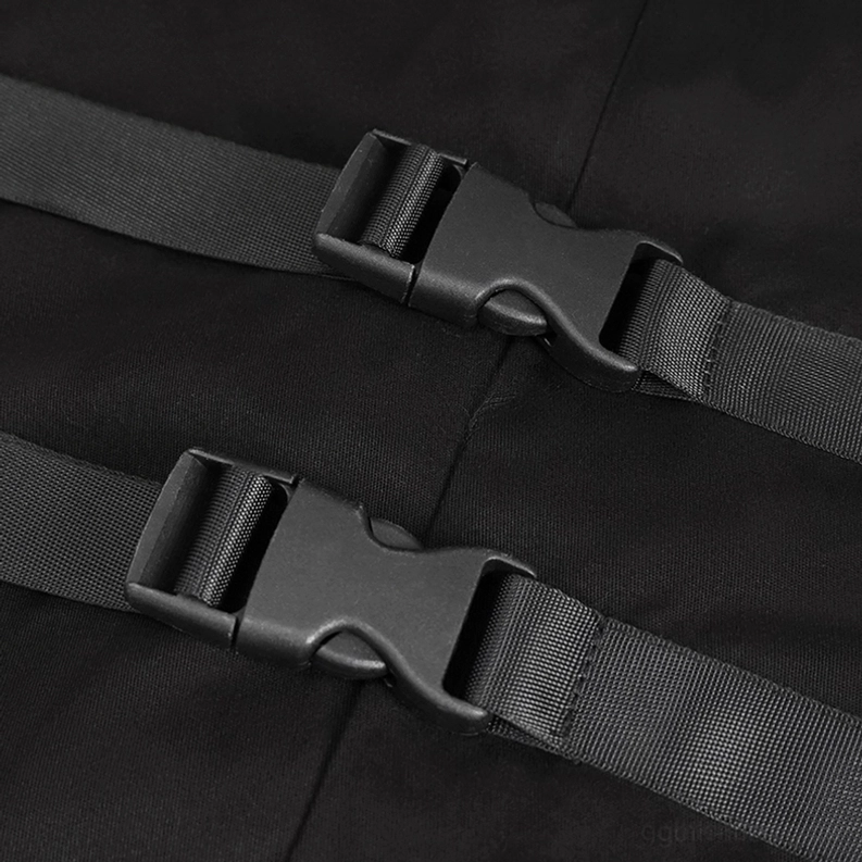 Schwarzes Gothic Langarmhemd Größentabelle mit dimensionalen Messwerten alle Größen Zentimeter Zoll