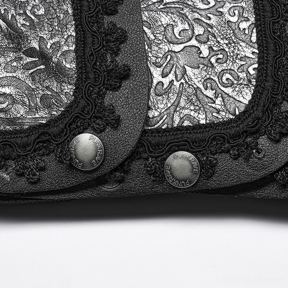 Komplettes schwarzes Leder-Schultergeschirr Gothic Armor Harness System mit modular verstellbarer Konstruktion
