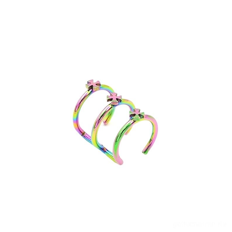 Silberner chirurgischer Edelstahl-Gothic-Hoop-Piercing mit Kugelend-Verschluss, sichere Schließ-Konstruktion