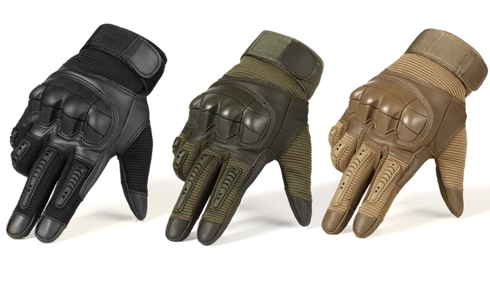 Hartknöchel-Taktik-Handschuhe Materialtextur zeigt Mikrofaser-Haltbarkeit, PU-Leder-Oberflächenqualität, strukturierte Oberfläche und professionelle Material-Zusammensetzung
